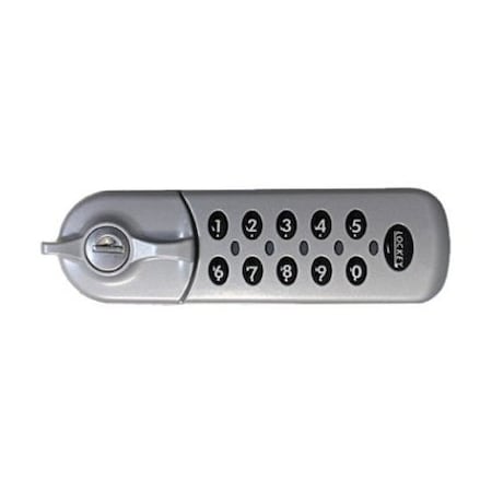 Lockey Flush Fit Electronic Cabinet Lock Standard Silver Left EC784-SL